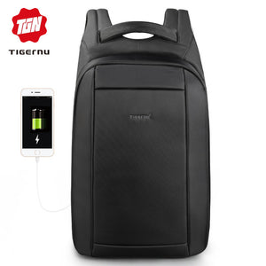 Tigernu Waterproof Anti Theft Men's Backpacks 15.6inch Laptop Notebook USB