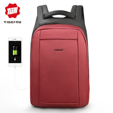 Load image into Gallery viewer, Tigernu Waterproof Anti Theft Men&#39;s Backpacks 15.6inch Laptop Notebook USB