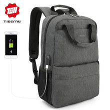 Load image into Gallery viewer, Tigernu Brand Casual fashion women USB charging School Backpack
