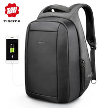 Load image into Gallery viewer, Tigernu Waterproof Anti Theft Men&#39;s Backpacks 15.6inch Laptop Notebook USB
