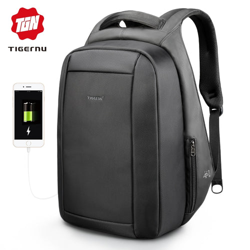 Tigernu Waterproof Anti Theft Men's Backpacks 15.6inch Laptop Notebook USB