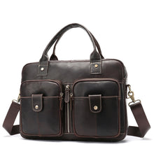 Load image into Gallery viewer, Genuine Leather Men's Hand Bag