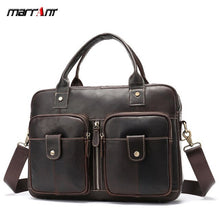 Load image into Gallery viewer, Genuine Leather Men's Hand Bag