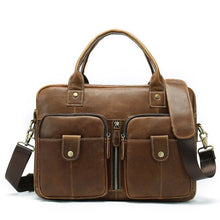 Load image into Gallery viewer, Genuine Leather Men's Hand Bag