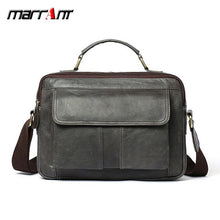 Load image into Gallery viewer, Genuine Leather Men's Hand Bag